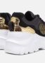 Versace Jeans Couture Shoes Fondo Speedtrack Dis. 2 Leather+Suede+Laminated Crackle Grijs Dames - Thumbnail 12