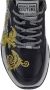 Versace Jeans Couture Barocco Print Leren Sneakers voor Heren Black Heren - Thumbnail 2