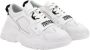 Versace Jeans Couture Witte Sneakers met Gladde Korrel Inzetstukken en Logo Print White Heren - Thumbnail 2