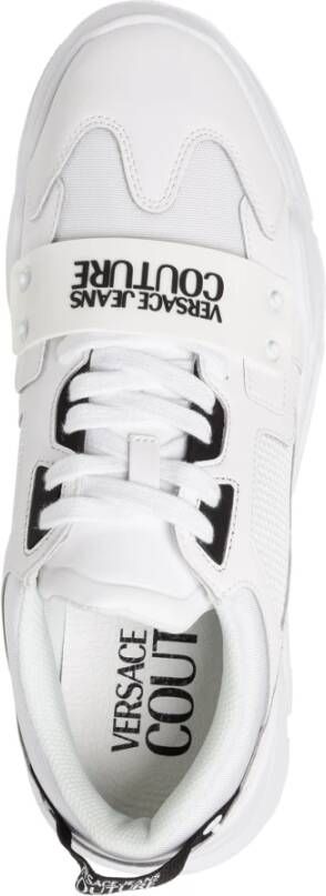 Versace Jeans Fondo Speedtrack Lage sneakers Leren Sneaker Heren Wit - Foto 13