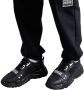 Versace Jeans Couture Lage profiel sneakers voor heren met gladde graaninzetten Black Heren - Thumbnail 15