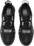 Versace Jeans Couture Speedtrack Zwarte Leren Mesh Sneakers Black Heren - Thumbnail 19
