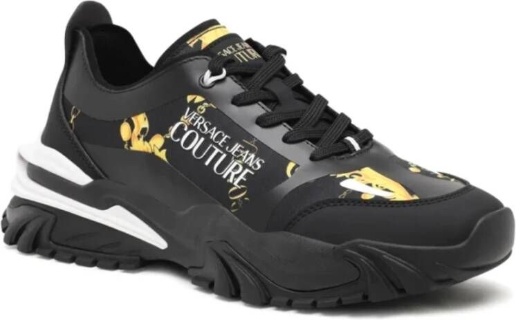 Versace Jeans Couture Stijlvolle Sneakers voor Mannen Black Heren