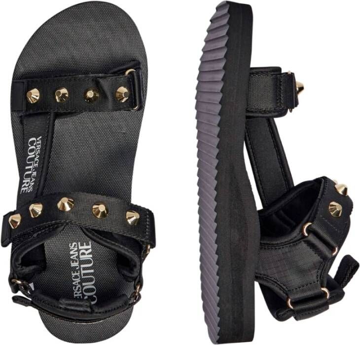 Versace Jeans Couture Stud Sandaal in Zwart