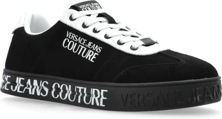 Versace Jeans Couture Suede sneakers Black Heren