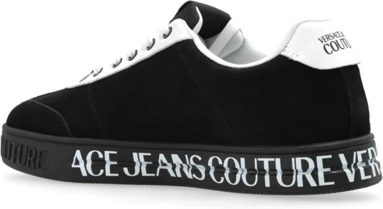 Versace Jeans Couture Suede sneakers Black Heren