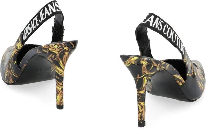 Versace Jeans Couture Vegan Leren Puntige Neus Pumps