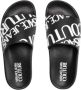 Versace Jeans Couture Stijlvolle Unisex Versace Ciabatta Sliders Black Dames - Thumbnail 6