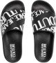 Versace Jeans Couture Stijlvolle Unisex Versace Ciabatta Sliders Black Dames - Thumbnail 6