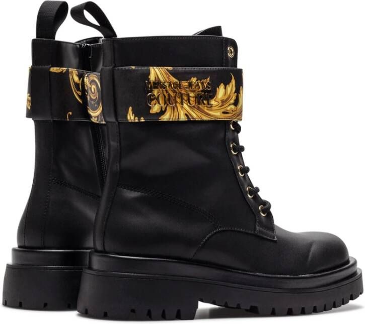 Versace Jeans Couture Vrouwenschoenen Ankle Boots 73Va3S64 Zs358 G89 Black Zwart Dames