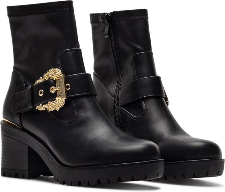 Versace Jeans Couture Vrouwenschoenen Ankle Boots 73Va3S92 Zs355 899 Black Zwart Dames