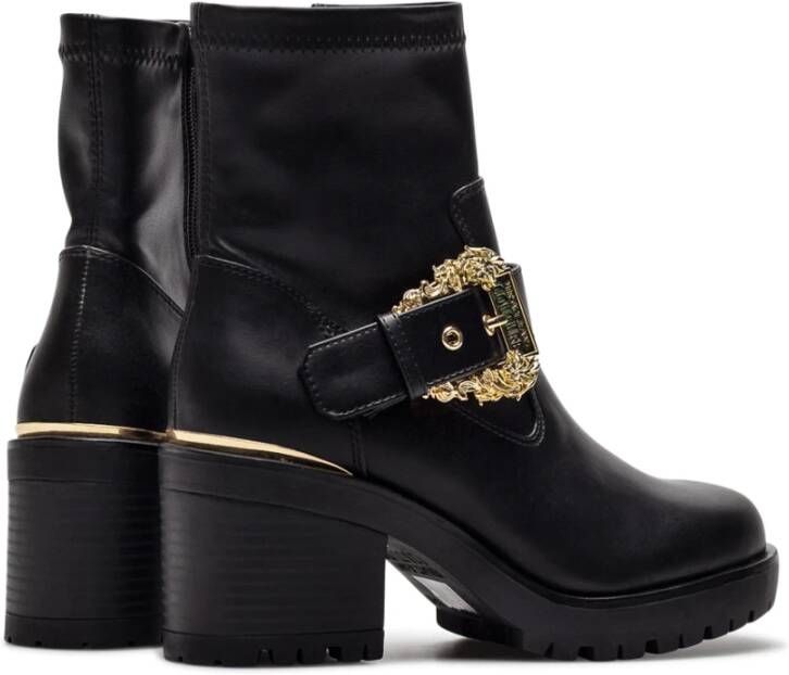 Versace Jeans Couture Vrouwenschoenen Ankle Boots 73Va3S92 Zs355 899 Black Zwart Dames