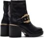 Versace Jeans Couture Vrouwenschoenen Ankle Boots 73Va3S92 Zs355 899 Black Zwart Dames - Thumbnail 8