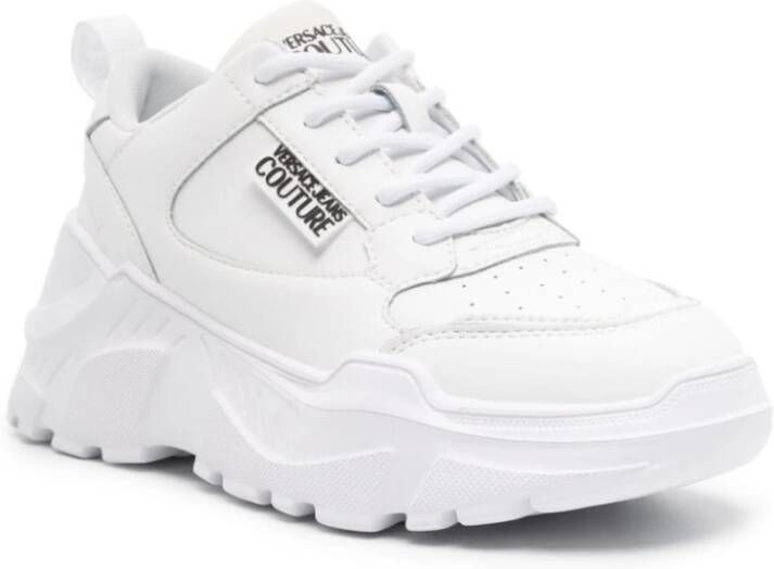 Versace Jeans Couture Witte Sneakers met Speedtrack Design White Dames
