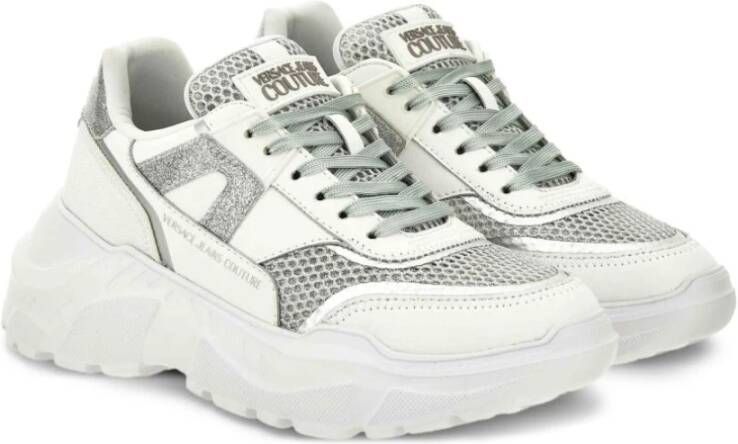 Versace Jeans Couture Witte Sneakers voor een stijlvolle look