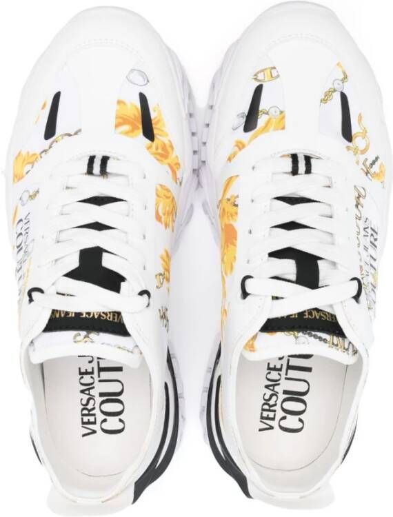 Versace Jeans Couture Witte Sneakers voor Heren Wit Heren