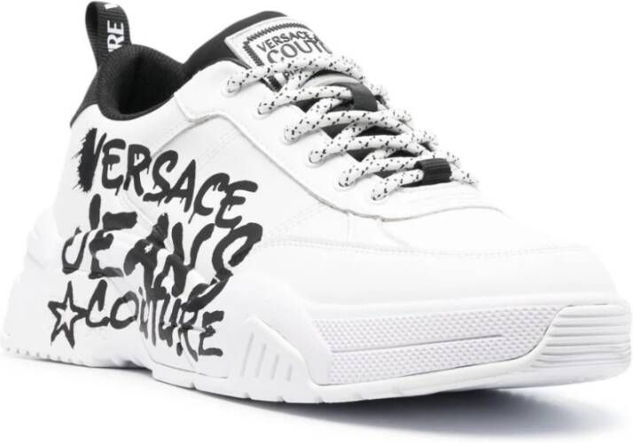 Versace Jeans Couture Witte Sneakers voor Heren Wit Heren