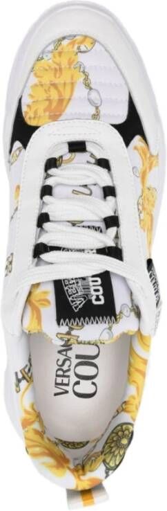 Versace Jeans Couture Witte Sneakers voor Mannen Aw24 Multicolor Heren