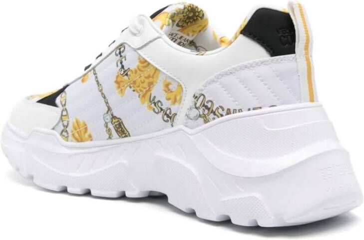 Versace Jeans Couture Witte Sneakers voor Mannen Aw24 Multicolor Heren