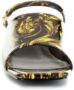 Versace Jeans Couture Zwarte damessandalen met barokprint en metallic gouden details Black Dames - Thumbnail 2