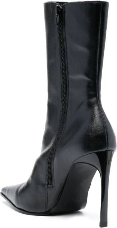 Versace Jeans Couture Zwarte Enkellaarzen voor Dames Aw23 Zwart Dames