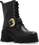 Versace Jeans Couture Zwarte Enkellaarzen voor Vrouwen Black Dames - Thumbnail 13