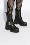 Versace Jeans Couture Zwarte Enkellaarzen voor Vrouwen Black Dames - Thumbnail 16