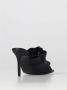 Versace Jeans Couture Stijlvolle Zwarte Hakken Mules Black Dames - Thumbnail 10
