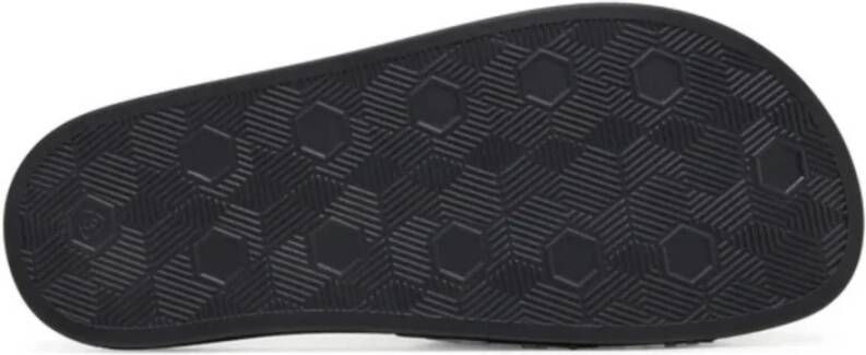 Versace Jeans Couture Zwarte Slip-On Sandalen Shell Model