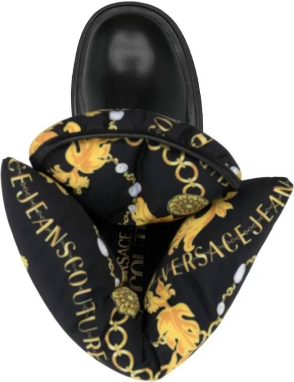 Versace Jeans Couture Zwarte Laarzen Stijlvol Model Zwart Dames