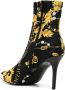 Versace Jeans Couture Barokprint Metalen Detail Enkellaarzen Multicolor Dames - Thumbnail 5