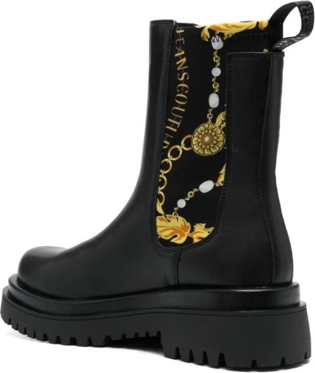 Versace Jeans Couture Zwarte Laarzen Stijlvol Model Zwart Dames