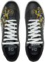 Versace Jeans Couture Zwarte leren logo sneakers Black Heren - Thumbnail 4