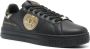 Versace Jeans Couture Zwarte leren platte schoenen met gouden details Black Heren - Thumbnail 7