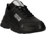 Versace Jeans Couture Zwarte leren sneakers Black Heren - Thumbnail 8