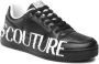 Versace Jeans Couture Zwarte Leren Sneakers Black - Thumbnail 3