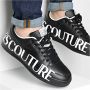 Versace Jeans Couture Zwarte Leren Sneakers Black - Thumbnail 5