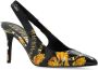 Versace Jeans Couture Zwarte Pumps voor Vrouwen Multicolor Dames - Thumbnail 7