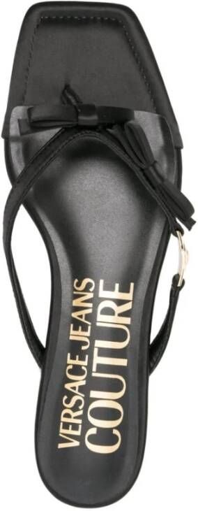 Versace Jeans Couture Zwarte Sandalen met Millie Design 87 Black Dames