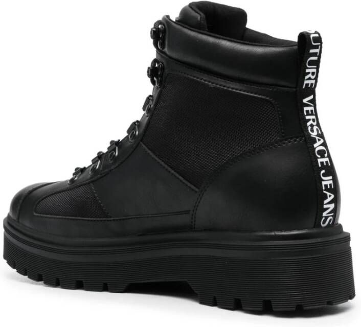 Versace Jeans Couture Zwarte Sneakers Anfibi CV Zwart Heren