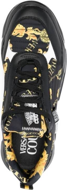 Versace Jeans Couture Zwarte Sneakers voor Heren Black Heren