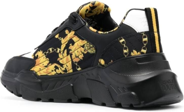 Versace Jeans Couture Zwarte Sneakers voor Heren Black Heren