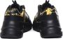 Versace Jeans Couture Barok Detail Zwart Leren Platte Schoenen Black Heren - Thumbnail 11