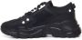 Versace Jeans Couture Speedtrack Zwarte Leren Mesh Sneakers Black Heren - Thumbnail 9