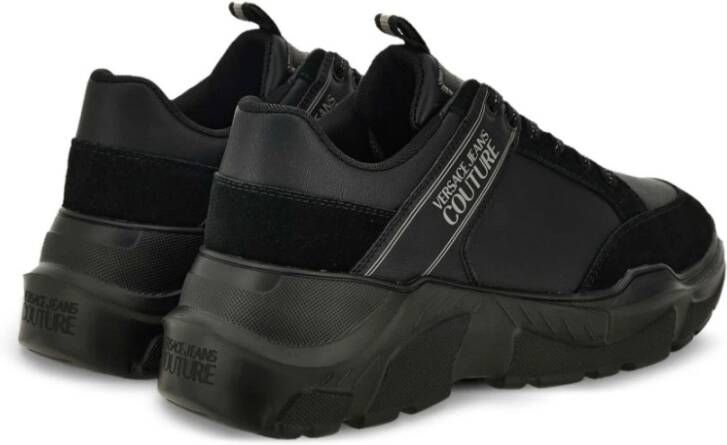 Versace Jeans Couture Zwarte Sneakers voor Stijlvolle Look