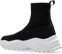 Versace Jeans Couture Zwarte Sneakers voor Vrouwen Aw24 Black Dames - Thumbnail 8