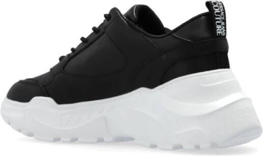 Versace Jeans Couture Zwarte Sneakers voor Vrouwen Aw24 Black Dames