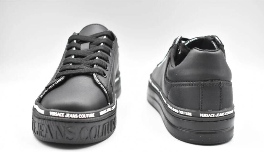 Versace Jeans Couture Zwarte Veterschoenen voor Dames