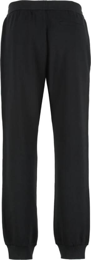 Versace Katoenen trainingsbroek met geribbelde boorden