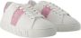 Versace Witte Roze Leren Sneakers La Greca White Dames - Thumbnail 9